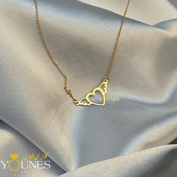 گردنبند قلب فرشته طلا